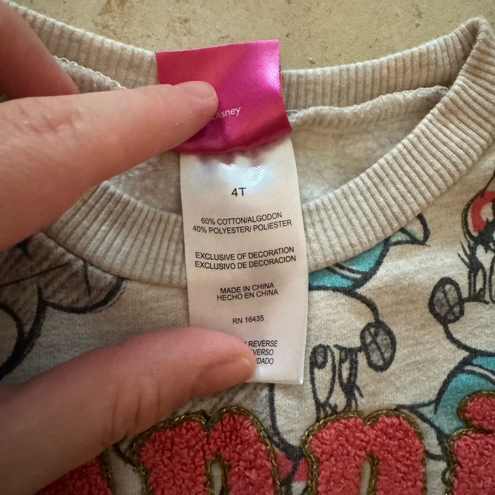 Minnie Mouse Kids Sweatshirt - Gray - Picture 2 of 3